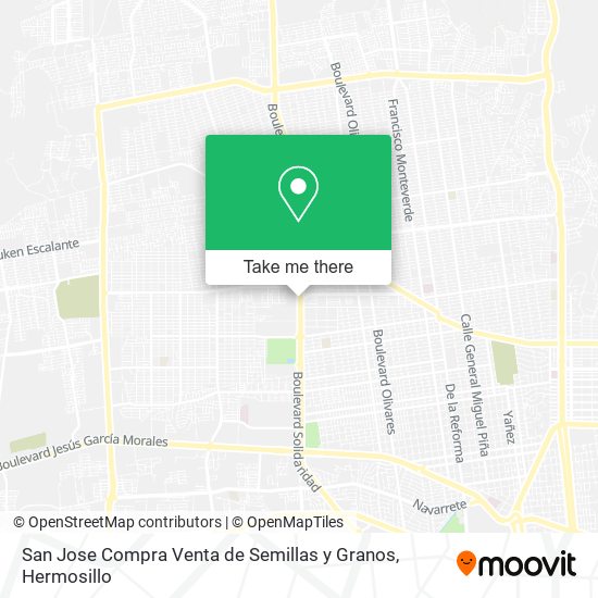 San Jose Compra Venta de Semillas y Granos map