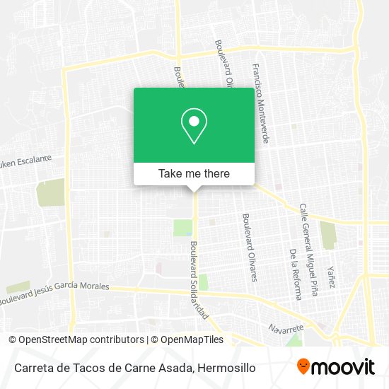 Carreta de Tacos de Carne Asada map