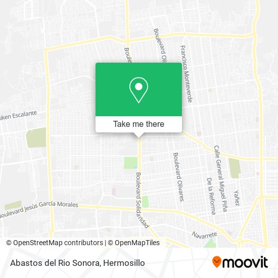 Abastos del Rio Sonora map
