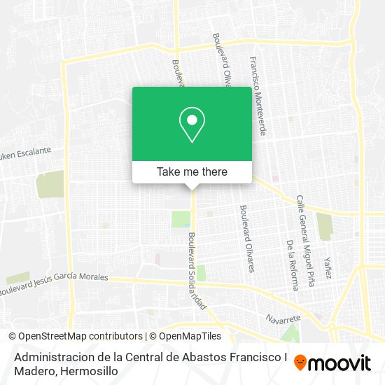 Administracion de la Central de Abastos Francisco I Madero map