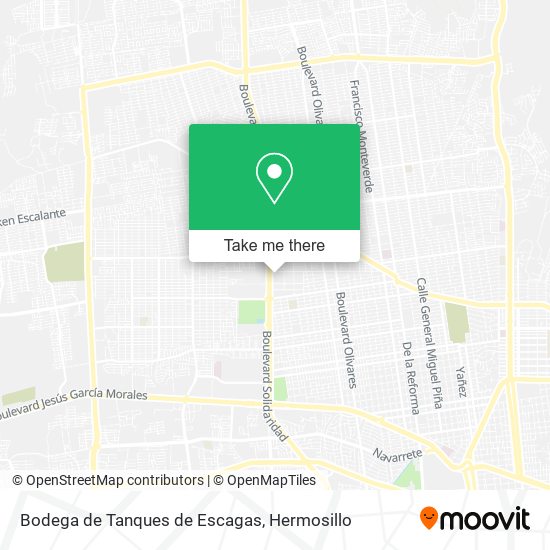 Mapa de Bodega de Tanques de Escagas
