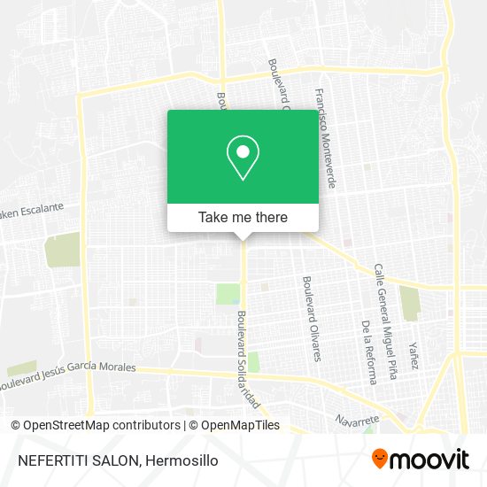 NEFERTITI SALON map