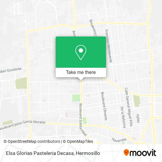 Elsa Glorias Pasteleria Decasa map