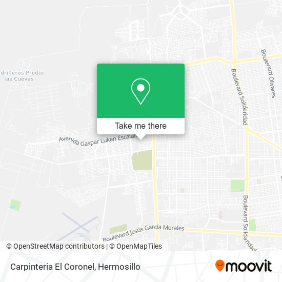 Carpinteria El Coronel map