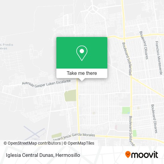 Mapa de Iglesia Central Dunas