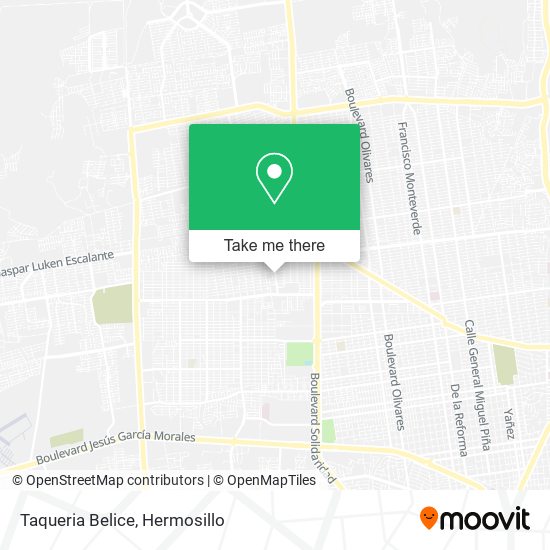 Taqueria Belice map