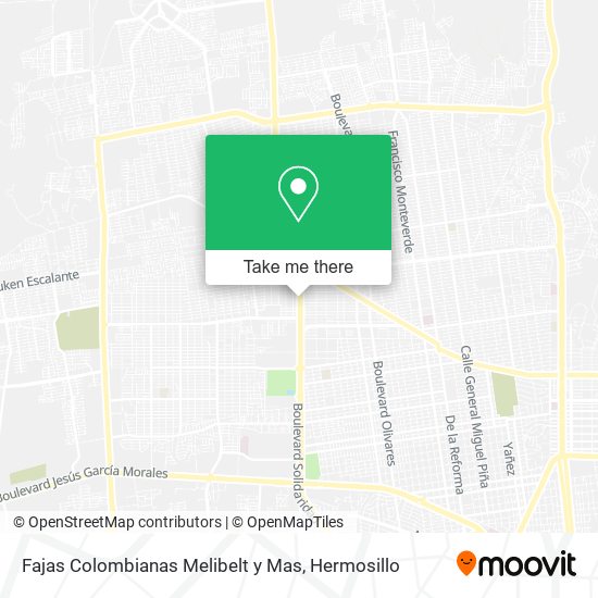 How to get to Fajas Colombianas Melibelt y Mas in Hermosillo by Bus?