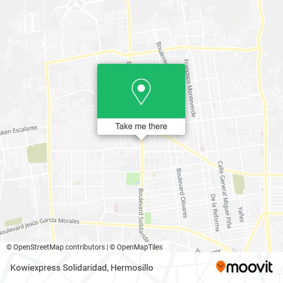 Mapa de Kowiexpress Solidaridad