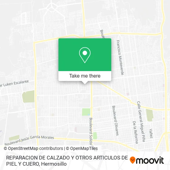 REPARACION DE CALZADO Y OTROS ARTICULOS DE PIEL Y CUERO map