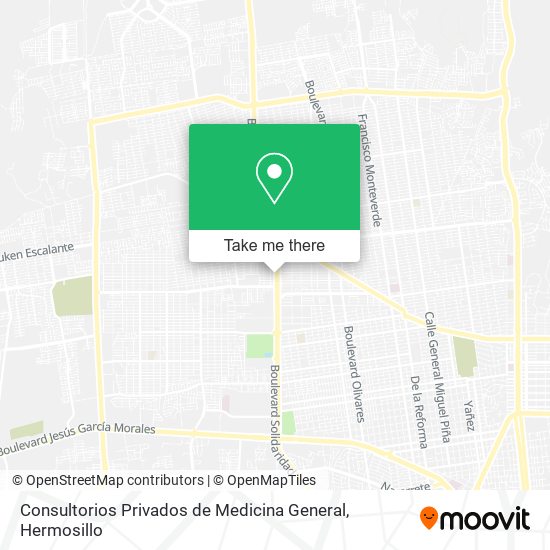 Mapa de Consultorios Privados de Medicina General