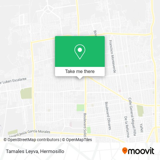 Mapa de Tamales Leyva