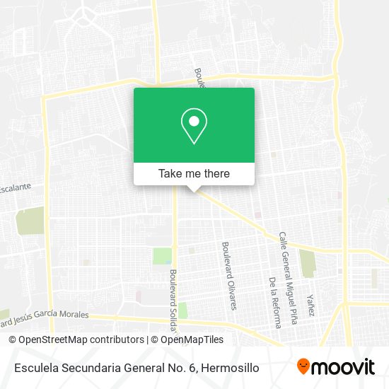 Esculela Secundaria General No. 6 map