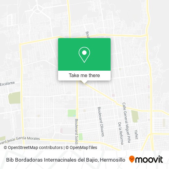 Mapa de Bib Bordadoras Internacinales del Bajio