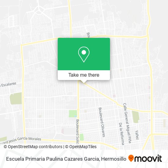 Escuela Primaria Paulina Cazares Garcia map
