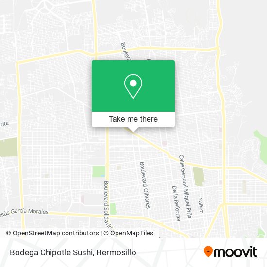 Bodega Chipotle Sushi map