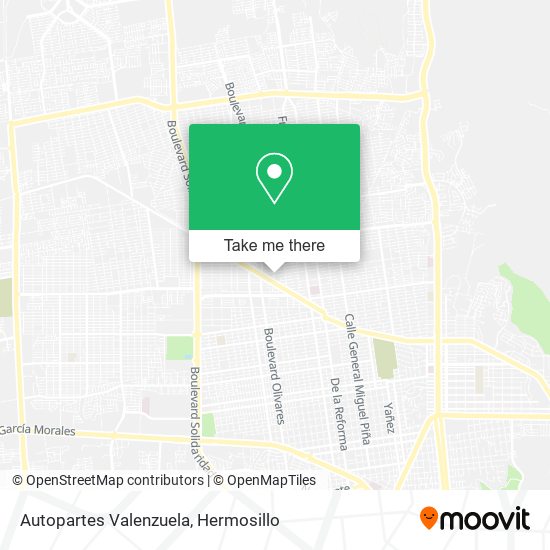 Autopartes Valenzuela map