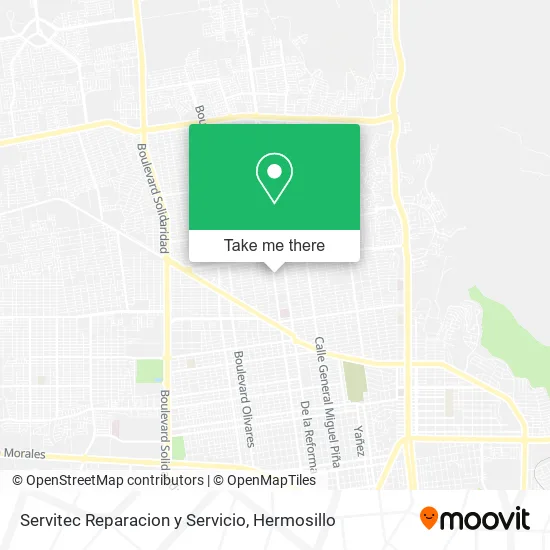 Servitec Reparacion y Servicio map