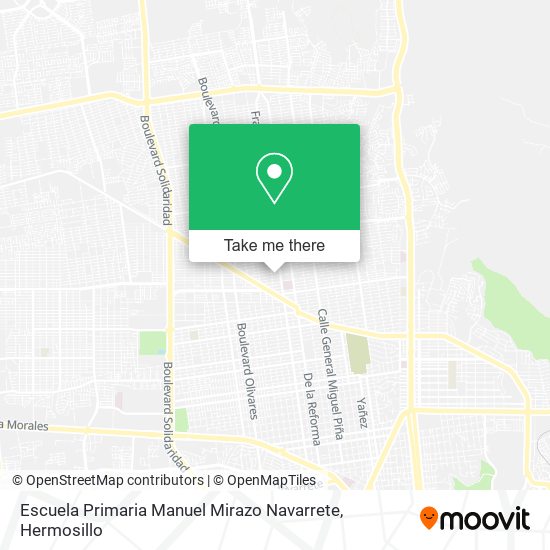 Mapa de Escuela Primaria Manuel Mirazo Navarrete