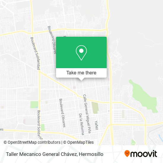 Mapa de Taller Mecanico General Chávez