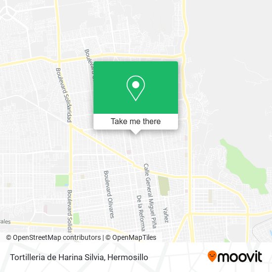 Tortilleria de Harina Silvia map