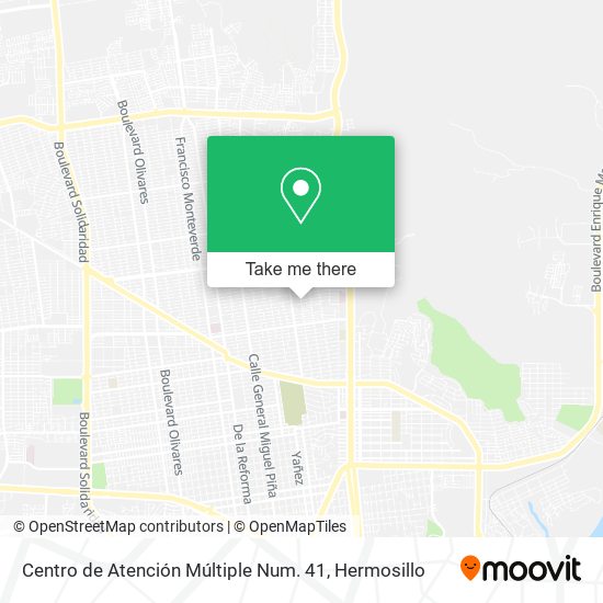 Centro de Atención Múltiple Num. 41 map