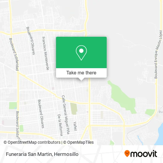 Mapa de Funeraria San Martin