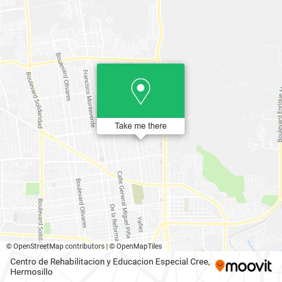 Centro de Rehabilitacion y Educacion Especial Cree map