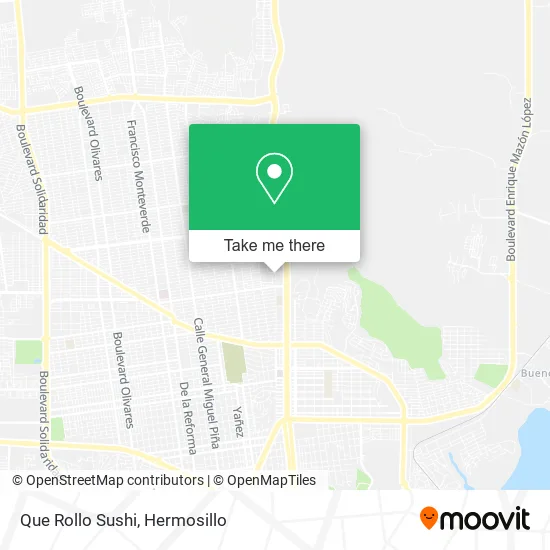 Mapa de Que Rollo Sushi