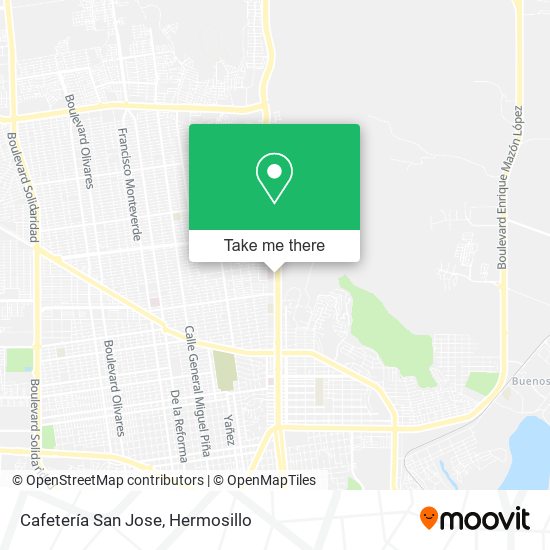 Cafetería San Jose map
