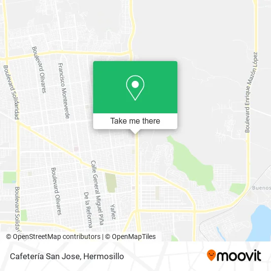 Cafetería San Jose map