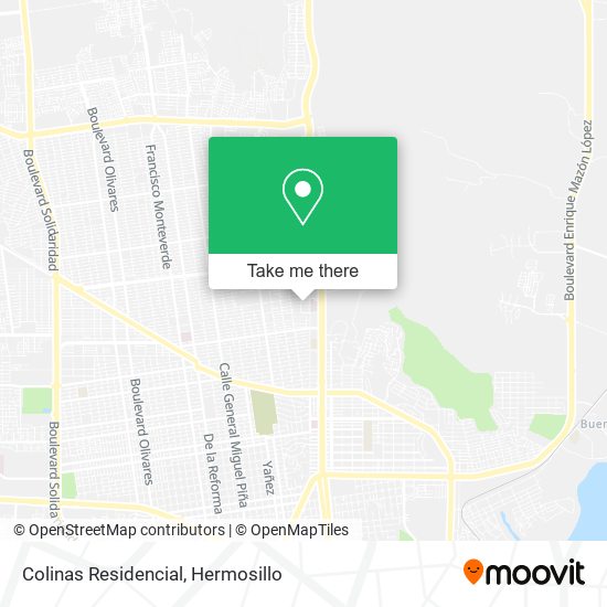 Colinas Residencial map