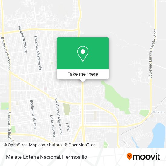 Melate Loteria Nacional map