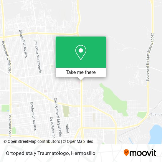 Ortopedista y Traumatologo map