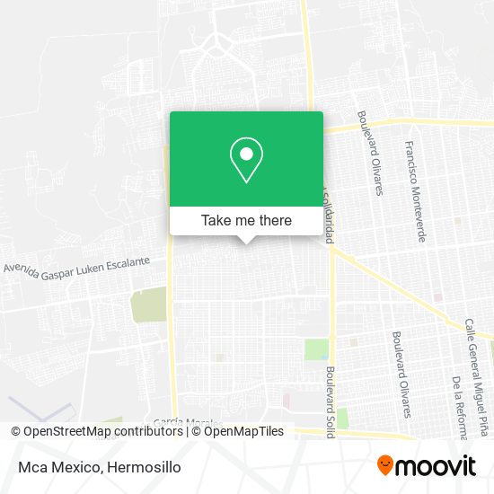 Mca Mexico map