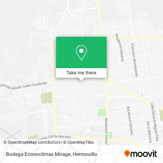 Mapa de Bodega Econoclimas Mirage