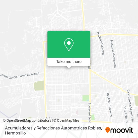 Acumuladores y Refacciones Automotrices Robles map