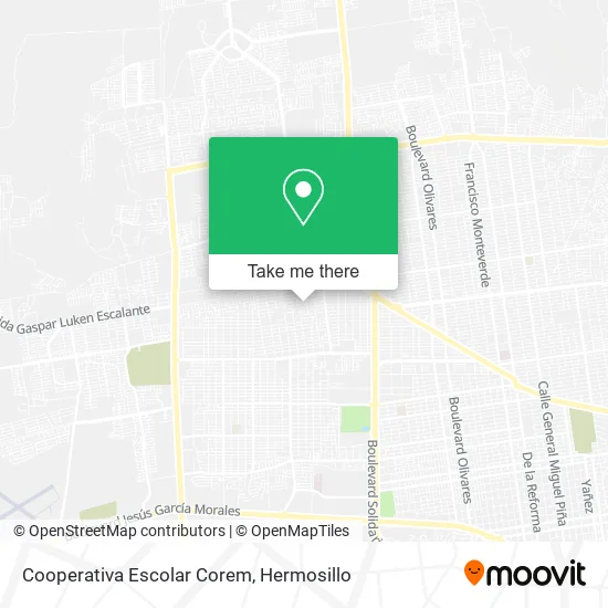 Cooperativa Escolar Corem map