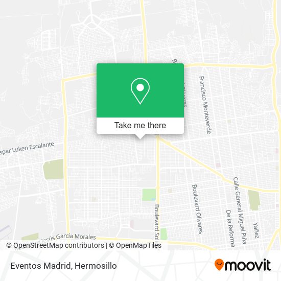 Eventos Madrid map