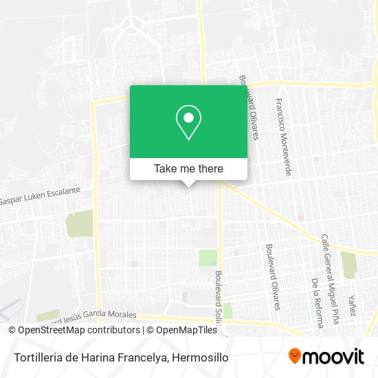 Mapa de Tortilleria de Harina Francelya