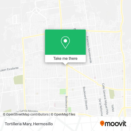 Tortilleria Mary map