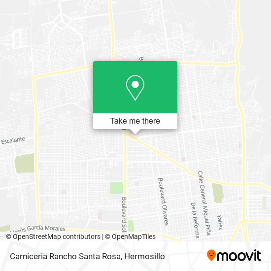 Mapa de Carniceria Rancho Santa Rosa