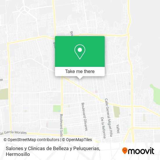 Mapa de Salones y Clinicas de Belleza y Peluquerias