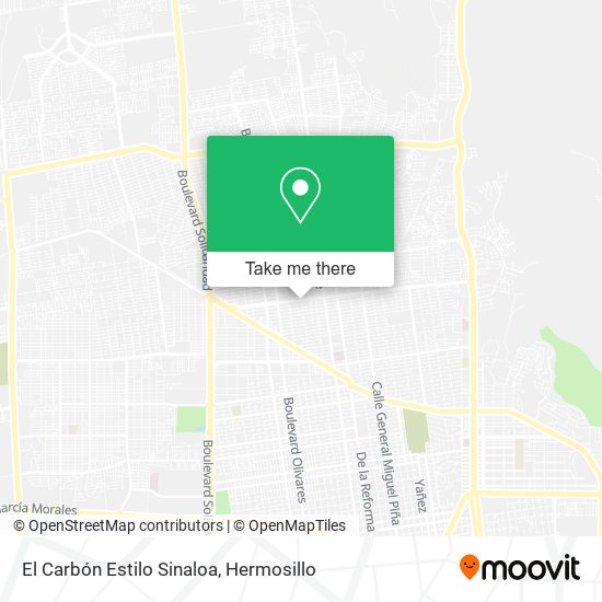 El Carbón Estilo Sinaloa map