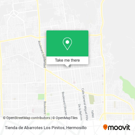 Mapa de Tienda de Abarrotes Los Pinitos