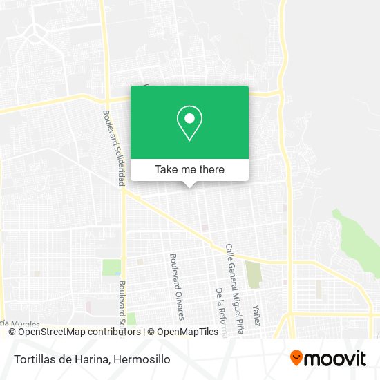 Mapa de Tortillas de Harina