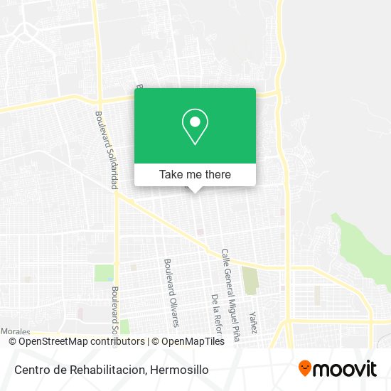 Mapa de Centro de Rehabilitacion