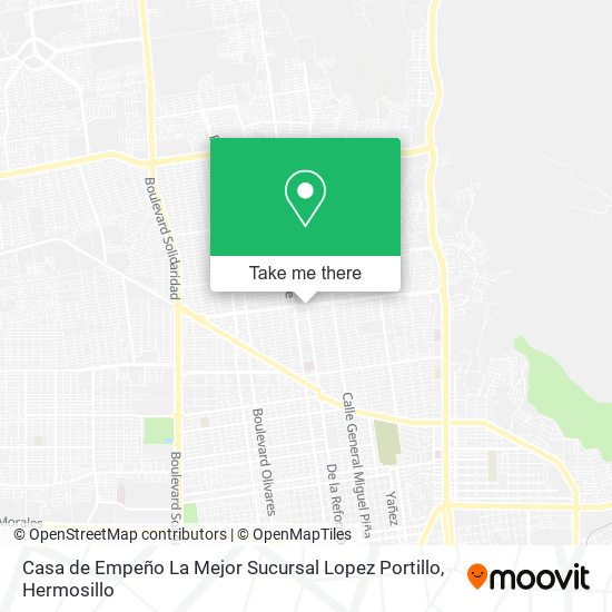 Casa de Empeño La Mejor Sucursal Lopez Portillo map