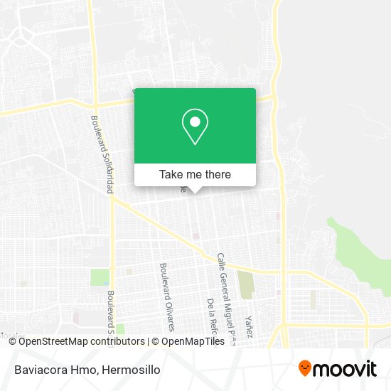 Baviacora Hmo map