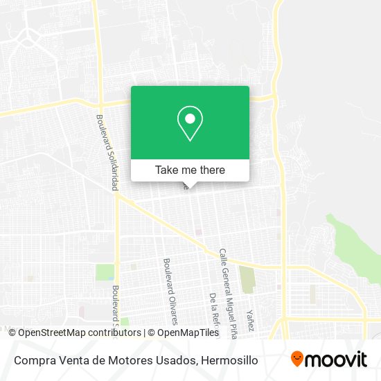 Mapa de Compra Venta de Motores Usados