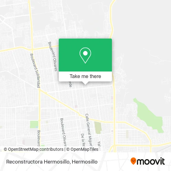 Reconstructora Hermosillo map